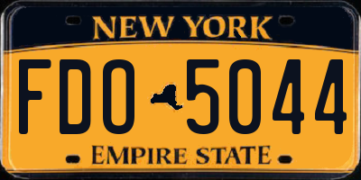 NY license plate FDO5044