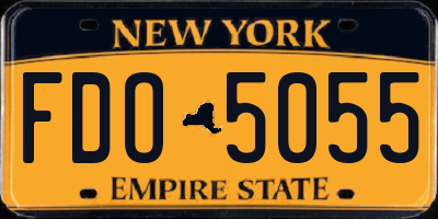 NY license plate FDO5055