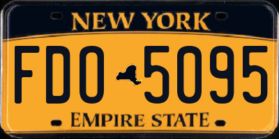 NY license plate FDO5095