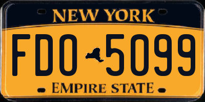 NY license plate FDO5099