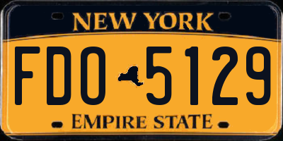 NY license plate FDO5129