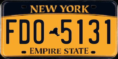 NY license plate FDO5131