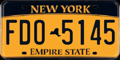 NY license plate FDO5145