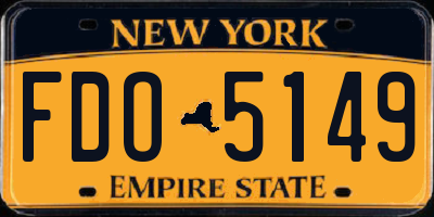 NY license plate FDO5149