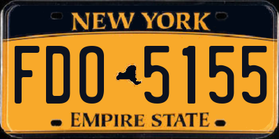NY license plate FDO5155