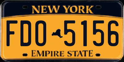 NY license plate FDO5156