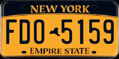 NY license plate FDO5159