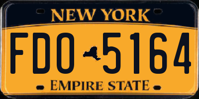 NY license plate FDO5164