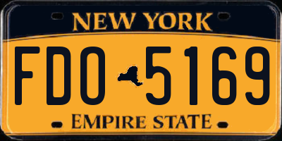 NY license plate FDO5169
