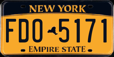 NY license plate FDO5171