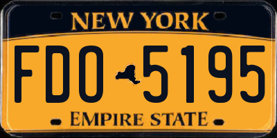 NY license plate FDO5195