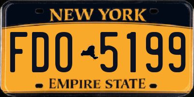 NY license plate FDO5199
