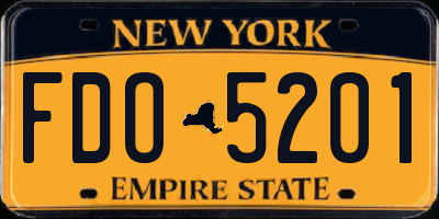 NY license plate FDO5201