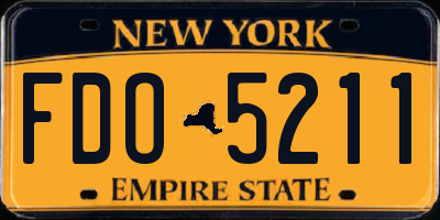 NY license plate FDO5211