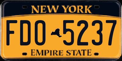 NY license plate FDO5237