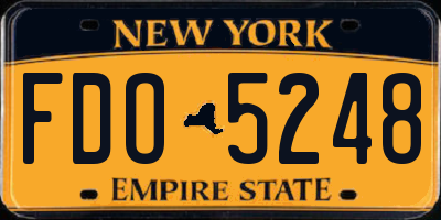 NY license plate FDO5248