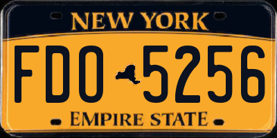 NY license plate FDO5256