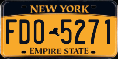 NY license plate FDO5271