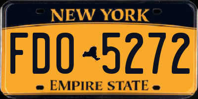 NY license plate FDO5272