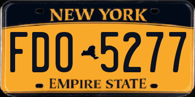 NY license plate FDO5277