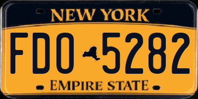 NY license plate FDO5282