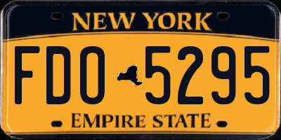 NY license plate FDO5295