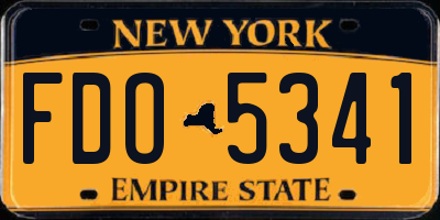 NY license plate FDO5341