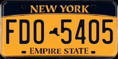 NY license plate FDO5405