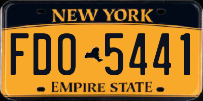 NY license plate FDO5441