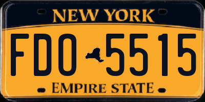 NY license plate FDO5515