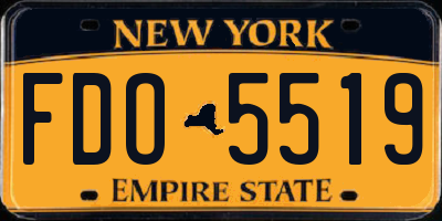 NY license plate FDO5519