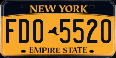 NY license plate FDO5520