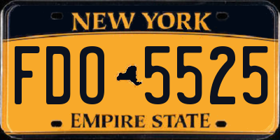 NY license plate FDO5525