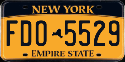 NY license plate FDO5529