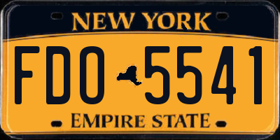 NY license plate FDO5541