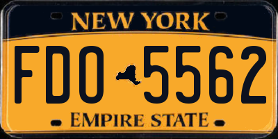 NY license plate FDO5562