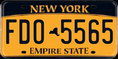 NY license plate FDO5565