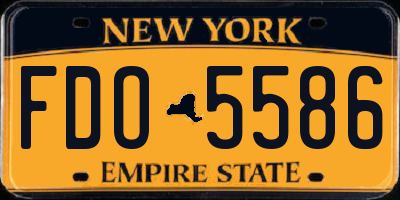 NY license plate FDO5586