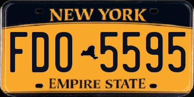 NY license plate FDO5595