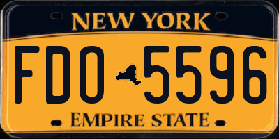 NY license plate FDO5596