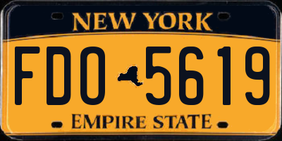 NY license plate FDO5619
