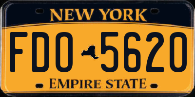 NY license plate FDO5620