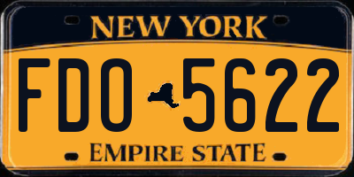 NY license plate FDO5622