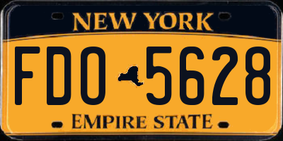 NY license plate FDO5628