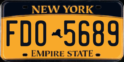 NY license plate FDO5689