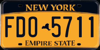 NY license plate FDO5711