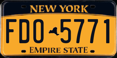 NY license plate FDO5771