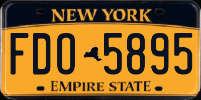 NY license plate FDO5895