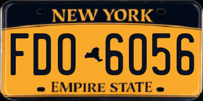 NY license plate FDO6056