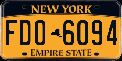 NY license plate FDO6094